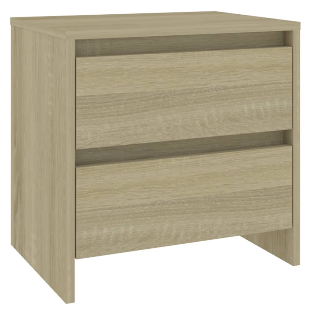 vidaXL Noptiere, 2 buc., stejar sonoma, 45x34,5x44,5 cm, PAL vidaXL Noptiere, 2 buc., stejar sonoma, 45x34,5x44,5 cm, PAL
