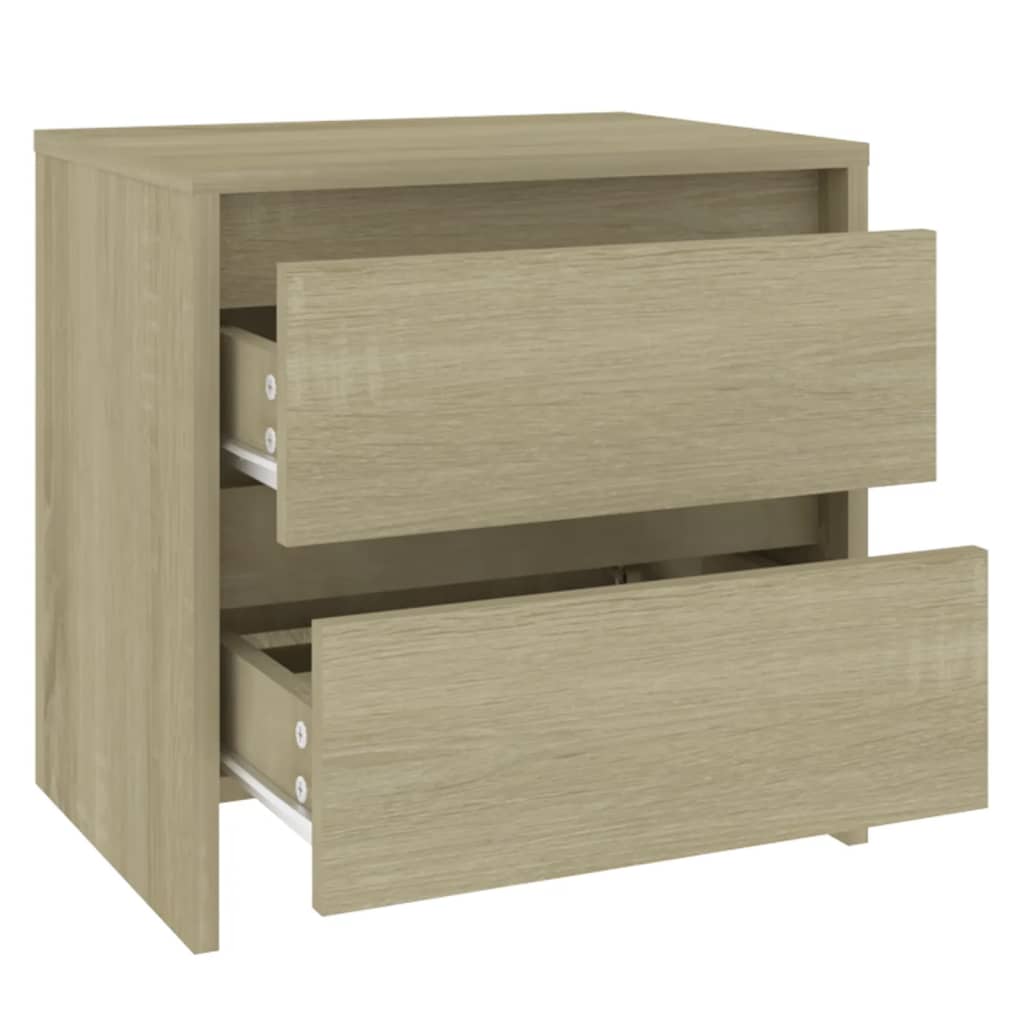 vidaXL Noptiere, 2 buc., stejar sonoma, 45x34,5x44,5 cm, PAL vidaXL Noptiere, 2 buc., stejar sonoma, 45x34,5x44,5 cm, PAL