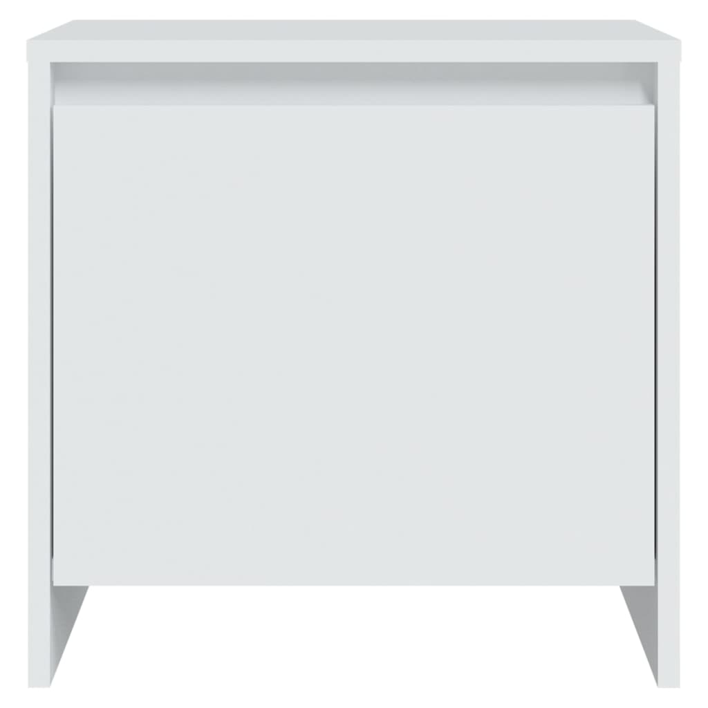 vidaXL Noptiere, 2 buc., alb, 45x34x44,5 cm, PAL