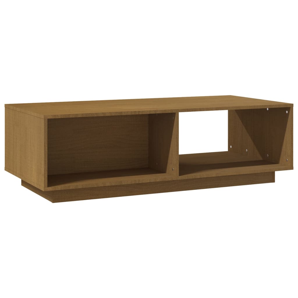 vidaXL Măsuță de cafea, maro miere, 110x50x33,5 cm, lemn masiv pin vidaXL Măsuță de cafea, maro miere, 110x50x33,5 cm, lemn masiv pin