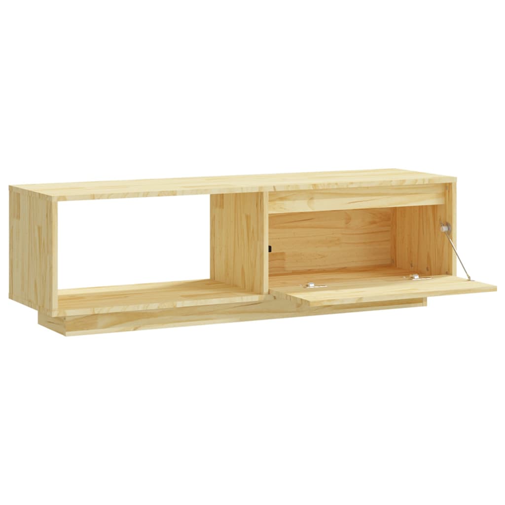 vidaXL Comodă TV, 110x30x33,5 cm, lemn masiv de pin