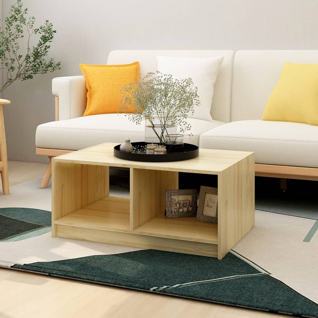 vidaXL Măsuță de cafea, 75x50x33,5 cm, lemn masiv de pin vidaXL Măsuță de cafea, 75x50x33,5 cm, lemn masiv de pin
