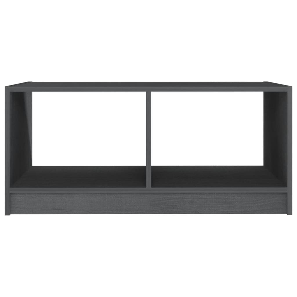 vidaXL Măsuță de cafea, gri, 75x50x33,5 cm, lemn masiv de pin vidaXL Măsuță de cafea, gri, 75x50x33,5 cm, lemn masiv de pin