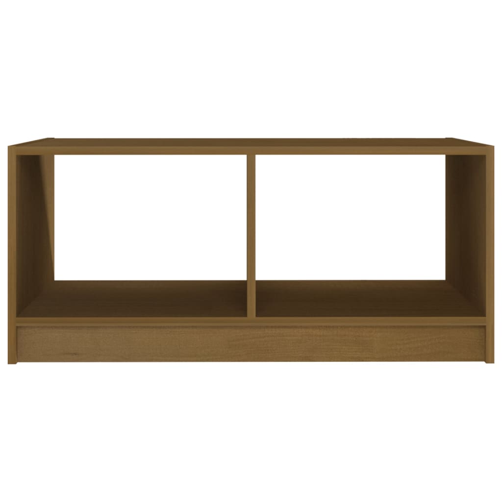 vidaXL Măsuță de cafea, maro miere, 75x50x33,5 cm, lemn masiv de pin