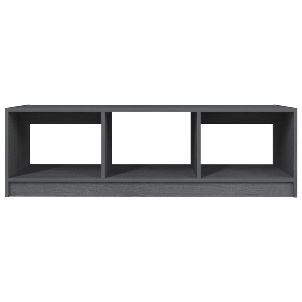vidaXL Măsuță de cafea, gri, 110x50x34 cm, lemn masiv de pin vidaXL Măsuță de cafea, gri, 110x50x34 cm, lemn masiv de pin