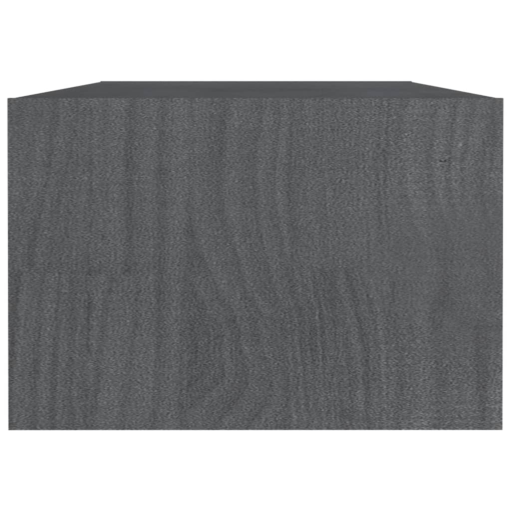 vidaXL Măsuță de cafea, gri, 110x50x34 cm, lemn masiv de pin vidaXL Măsuță de cafea, gri, 110x50x34 cm, lemn masiv de pin