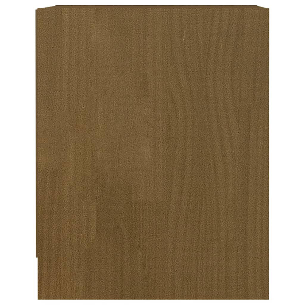 vidaXL Noptieră, maro miere, 35,5x33,5x41,5 cm, lemn masiv de pin