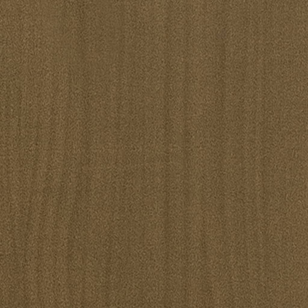 vidaXL Noptieră, maro miere, 35,5x33,5x41,5 cm, lemn masiv de pin