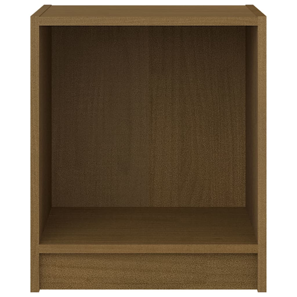 vidaXL Noptiere, 2 buc., maro miere, 35,5x33,5x41,5 cm, lemn masiv pin vidaXL Noptiere, 2 buc., maro miere, 35,5x33,5x41,5 cm, lemn masiv pin