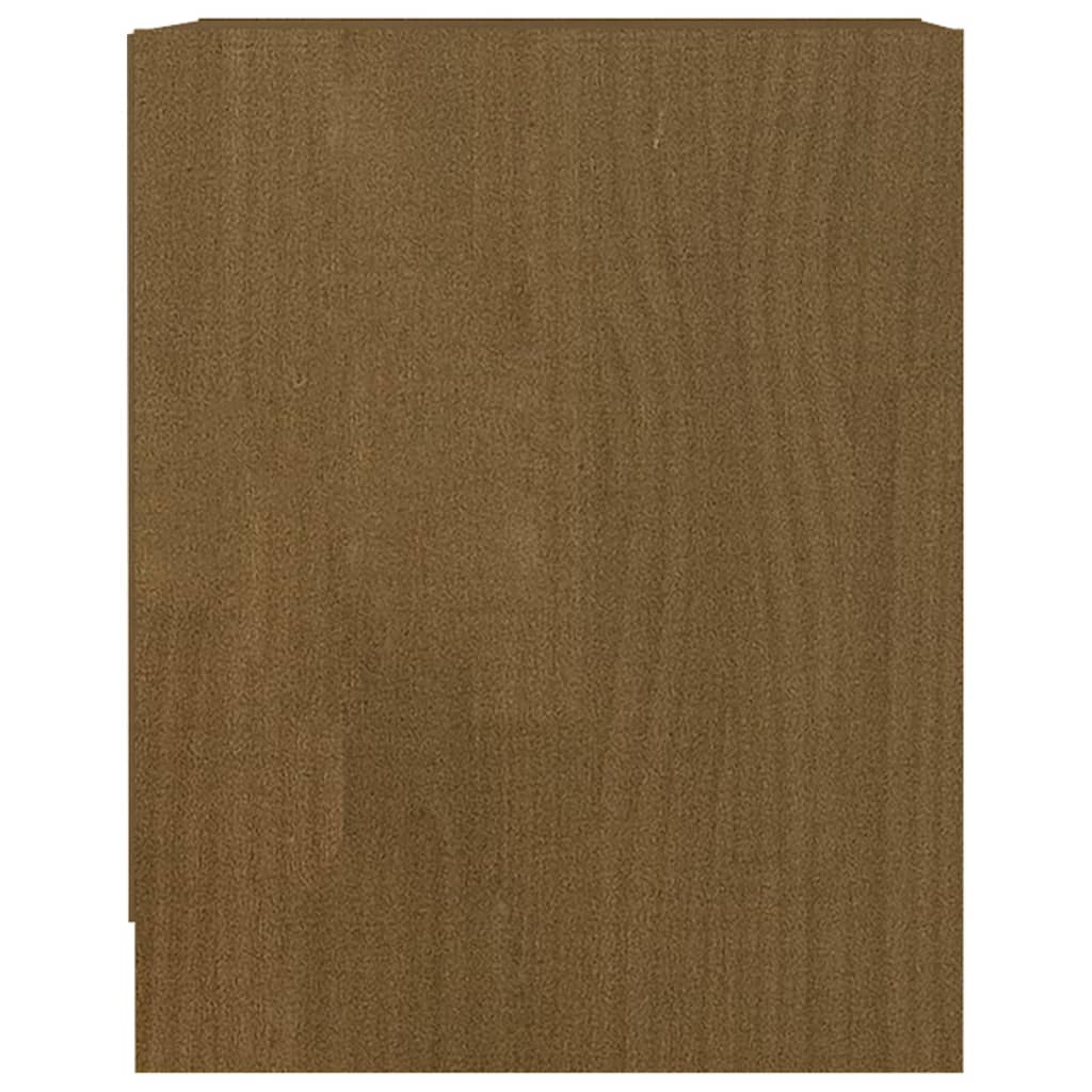 vidaXL Noptiere, 2 buc., maro miere, 35,5x33,5x41,5 cm, lemn masiv pin vidaXL Noptiere, 2 buc., maro miere, 35,5x33,5x41,5 cm, lemn masiv pin