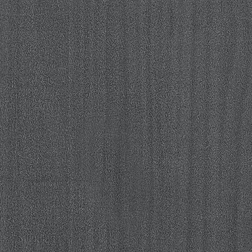 vidaXL Dulap lateral, gri, 35,5x33,5x76 cm, lemn masiv de pin