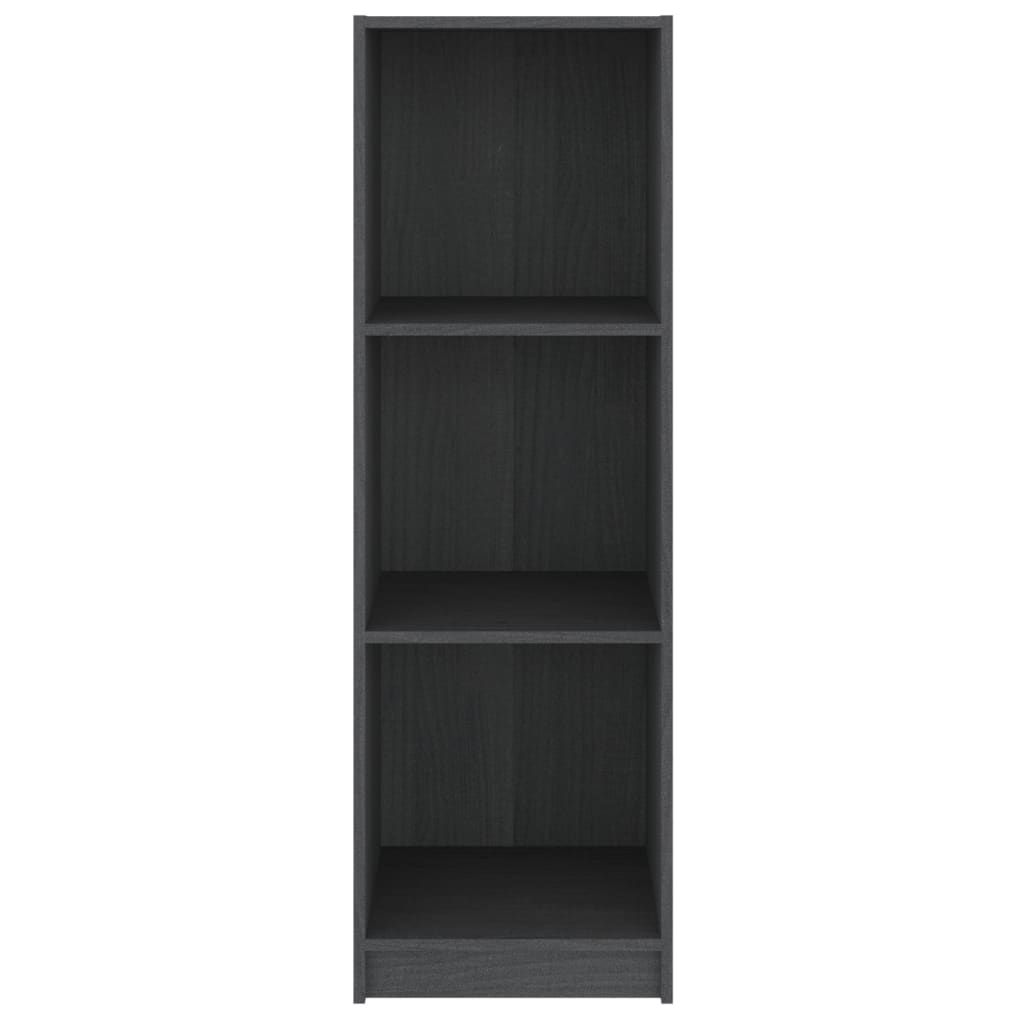 vidaXL Bibliotecă/Separator cameră, gri, 36x33x110 cm, lemn masiv pin