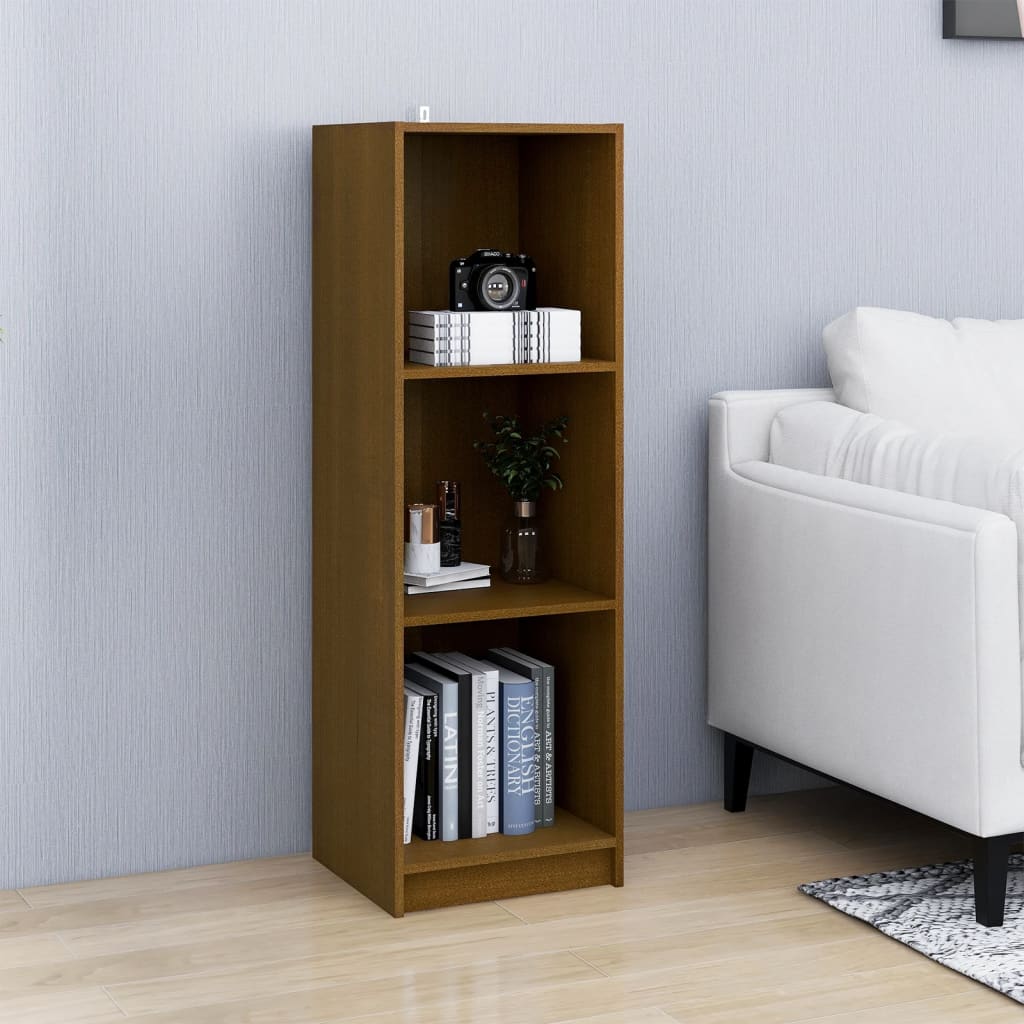 vidaXL Bibliotecă/Separator cameră, maro miere, lemn masiv de pin vidaXL Bibliotecă/Separator cameră, maro miere, lemn masiv de pin