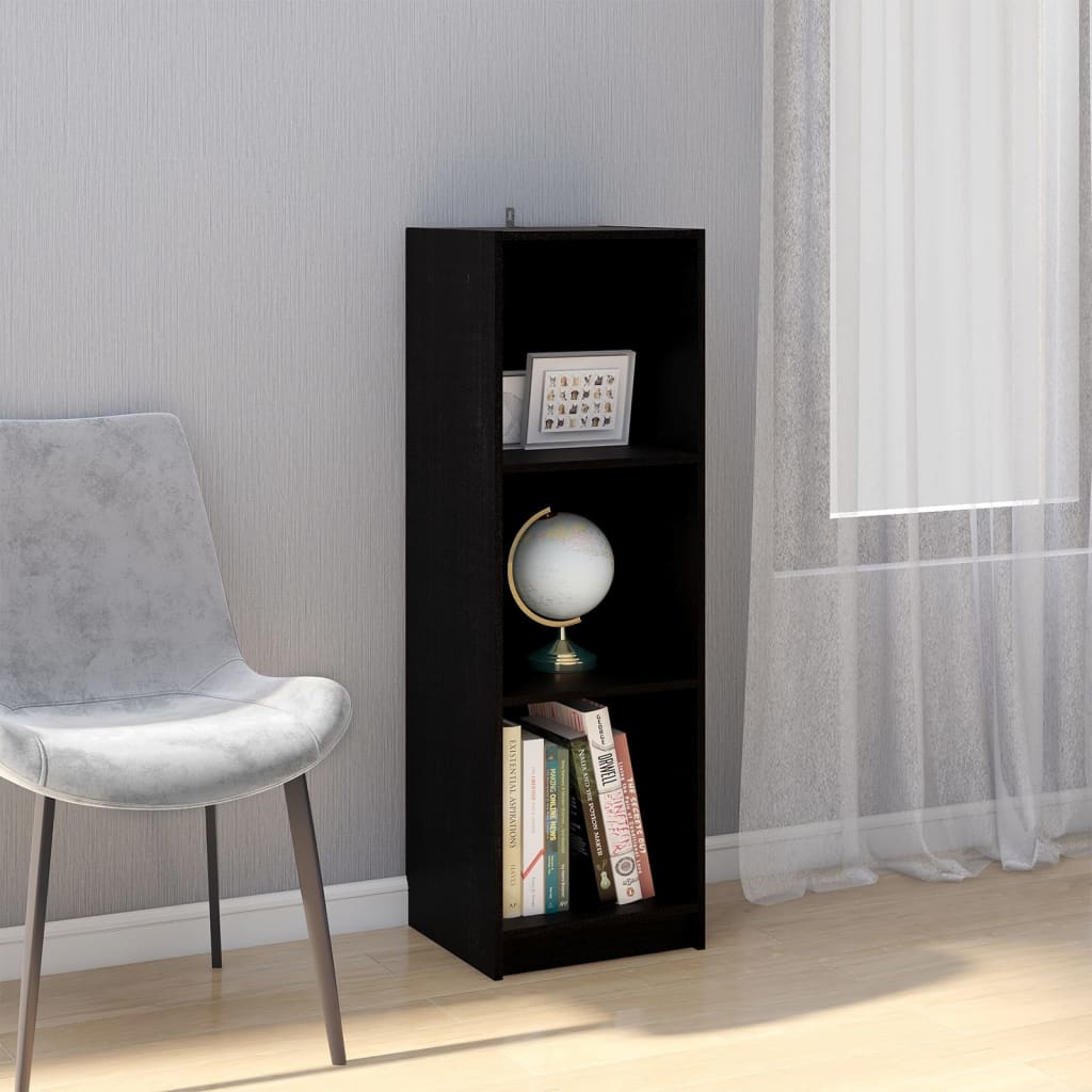 vidaXL Bibliotecă/Separator cameră negru, 36x33x110 cm, lemn masiv pin vidaXL Bibliotecă/Separator cameră negru, 36x33x110 cm, lemn masiv pin