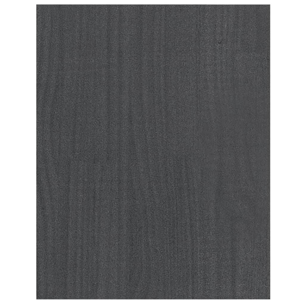 vidaXL Comodă TV, gri, 70x33x42 cm, lemn masiv de pin vidaXL Comodă TV, gri, 70x33x42 cm, lemn masiv de pin
