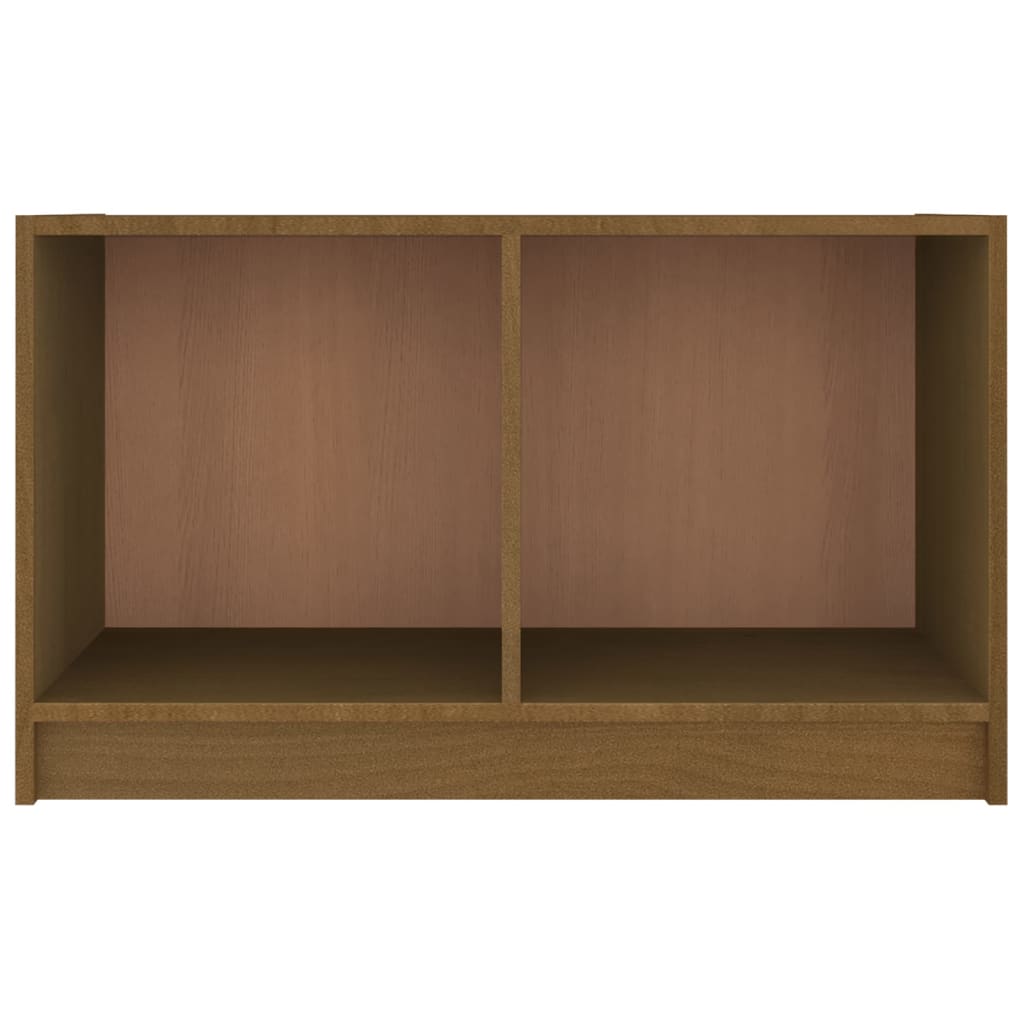 vidaXL Comodă TV, maro miere, 70x33x42 cm, lemn masiv de pin vidaXL Comodă TV, maro miere, 70x33x42 cm, lemn masiv de pin