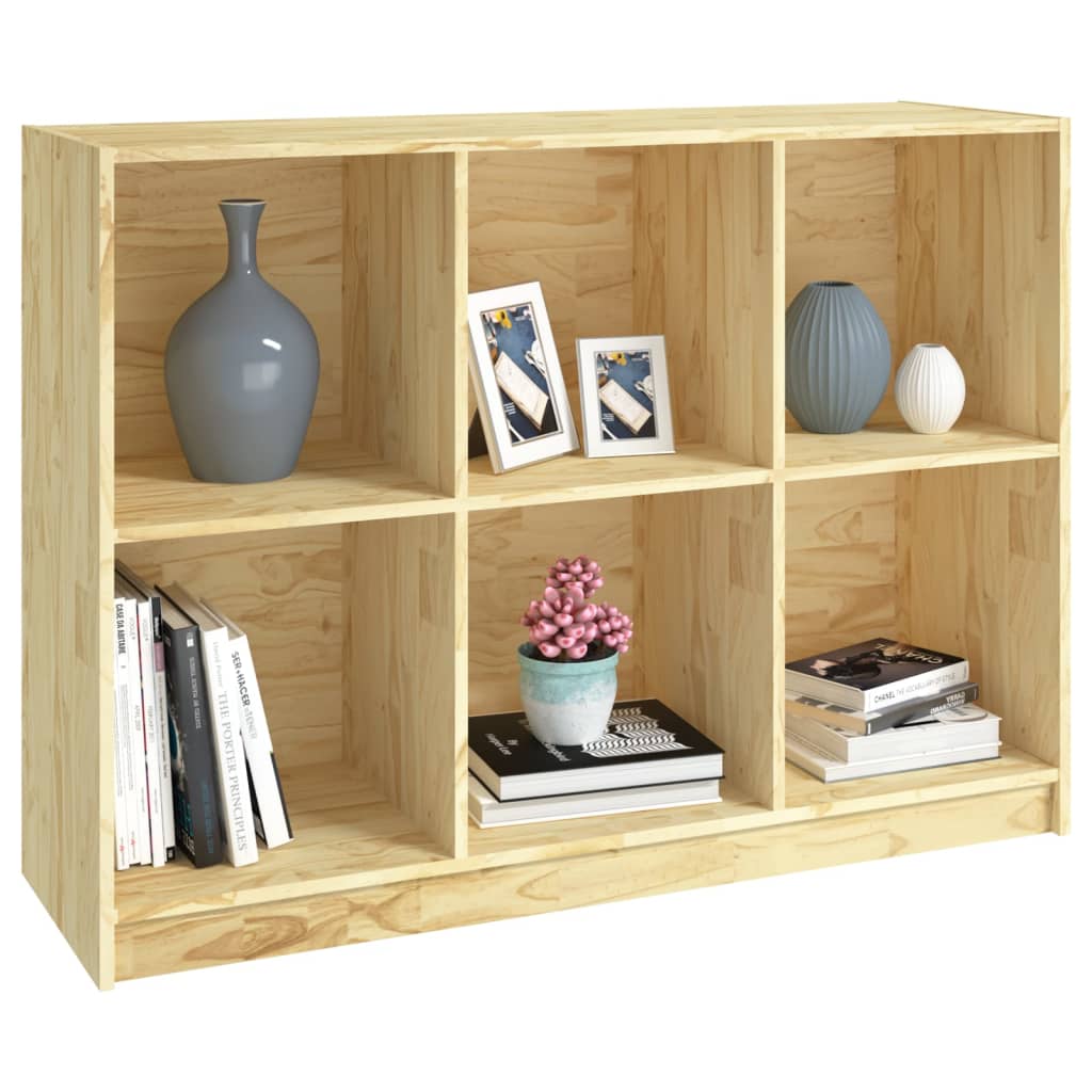vidaXL Bibliotecă, 104x33x76 cm, lemn masiv de pin vidaXL Bibliotecă, 104x33x76 cm, lemn masiv de pin