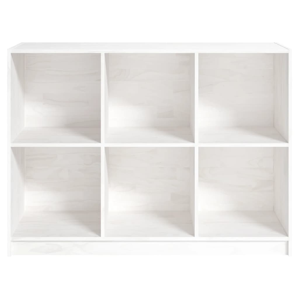 vidaXL Bibliotecă, alb, 104x33x76 cm, lemn masiv de pin vidaXL Bibliotecă, alb, 104x33x76 cm, lemn masiv de pin