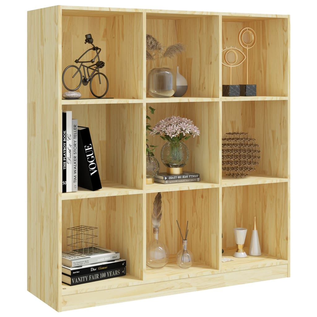 vidaXL Bibliotecă/Separator cameră, 104x33,5x110 cm, lemn masiv pin vidaXL Bibliotecă/Separator cameră, 104x33,5x110 cm, lemn masiv pin