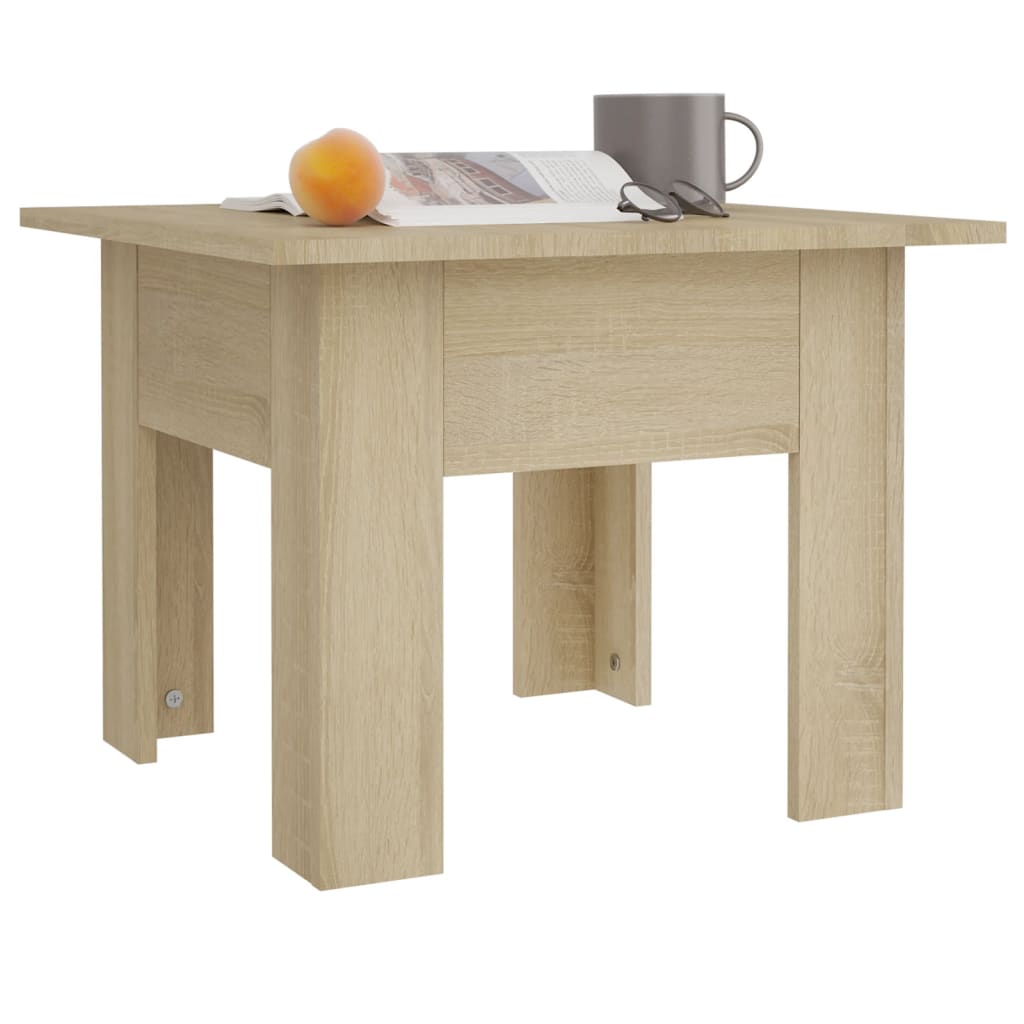 vidaXL Măsuță de cafea, stejar sonoma, 55x55x42 cm, lemn prelucrat vidaXL Măsuță de cafea, stejar sonoma, 55x55x42 cm, lemn prelucrat