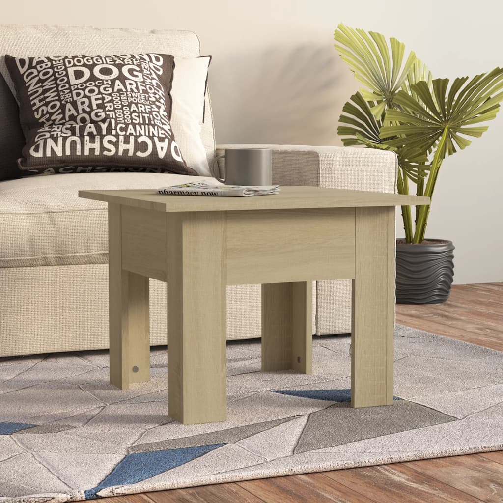 vidaXL Măsuță de cafea, stejar sonoma, 55x55x42 cm, lemn prelucrat vidaXL Măsuță de cafea, stejar sonoma, 55x55x42 cm, lemn prelucrat
