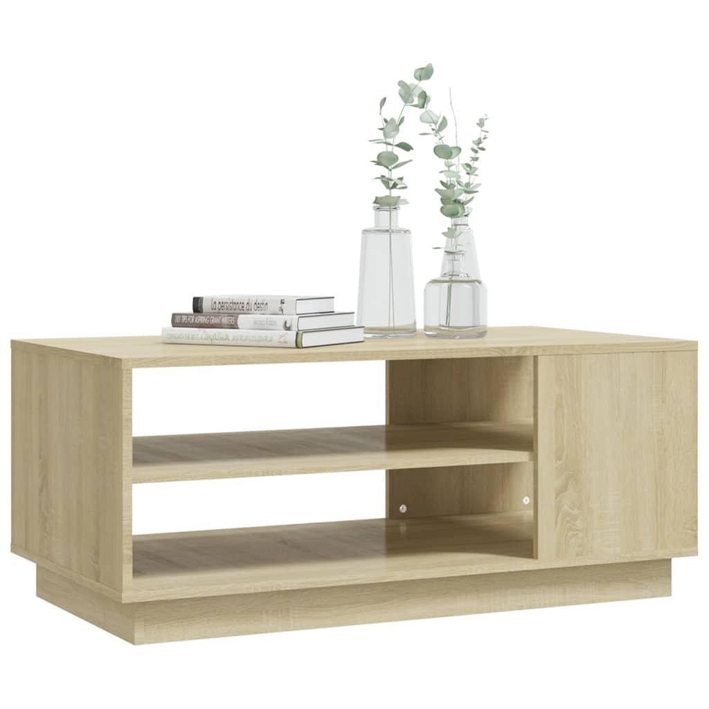 vidaXL Măsuță de cafea, stejar sonoma, 102x55x43 cm, lemn prelucrat vidaXL Măsuță de cafea, stejar sonoma, 102x55x43 cm, lemn prelucrat