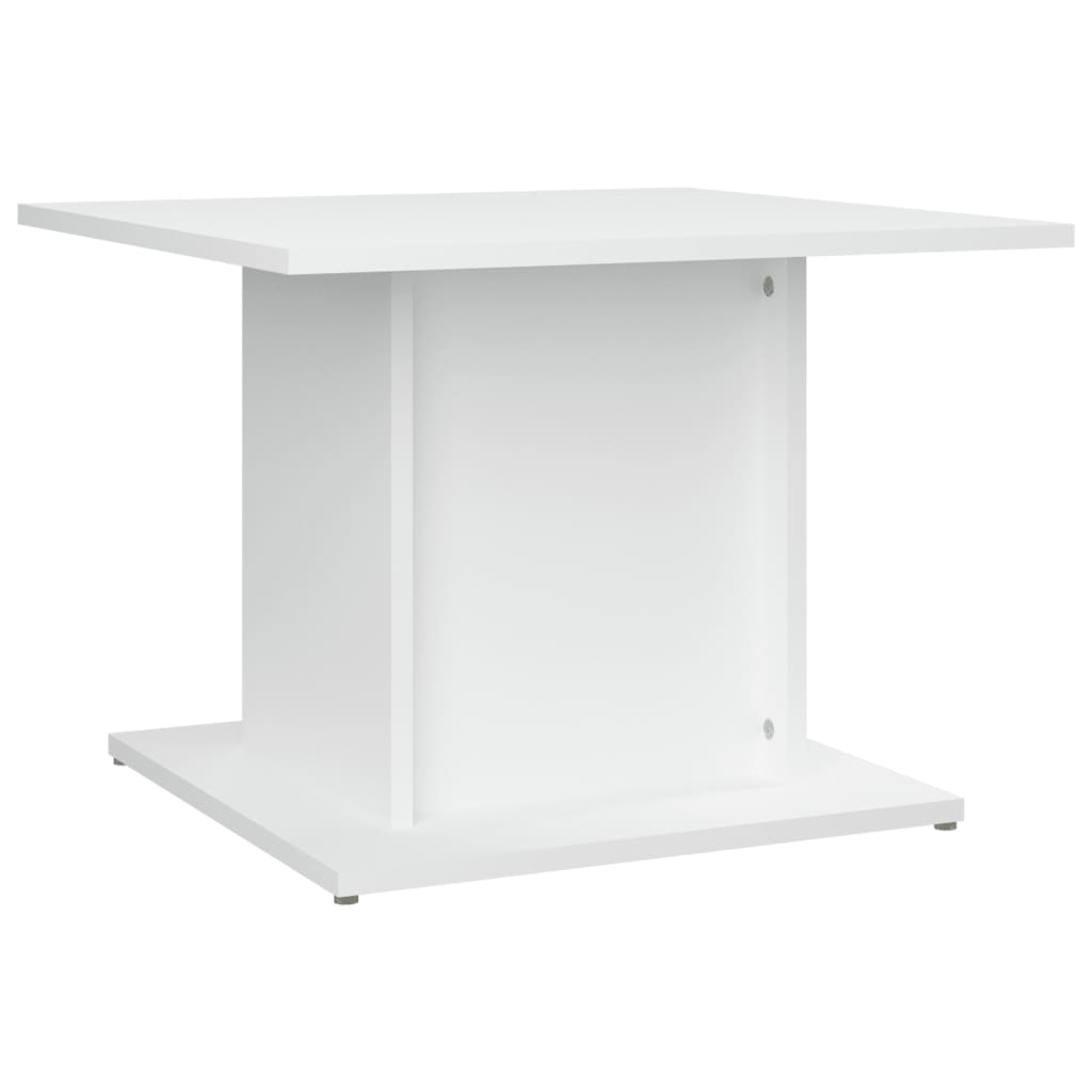 vidaXL Măsuță de cafea, alb, 55,5x55,5x40 cm, lemn prelucrat