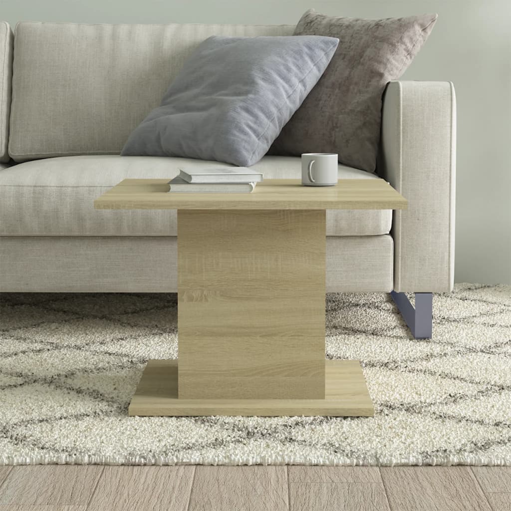 vidaXL Măsuță de cafea, stejar sonoma, 55,5x55,5x40 cm, lemn compozit vidaXL Măsuță de cafea, stejar sonoma, 55,5x55,5x40 cm, lemn compozit
