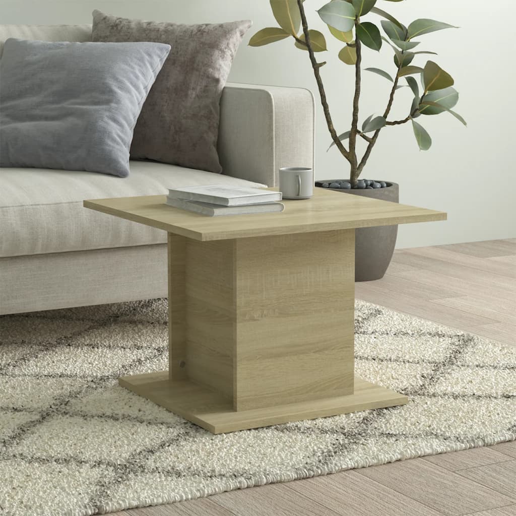 vidaXL Măsuță de cafea, stejar sonoma, 55,5x55,5x40 cm, lemn compozit vidaXL Măsuță de cafea, stejar sonoma, 55,5x55,5x40 cm, lemn compozit
