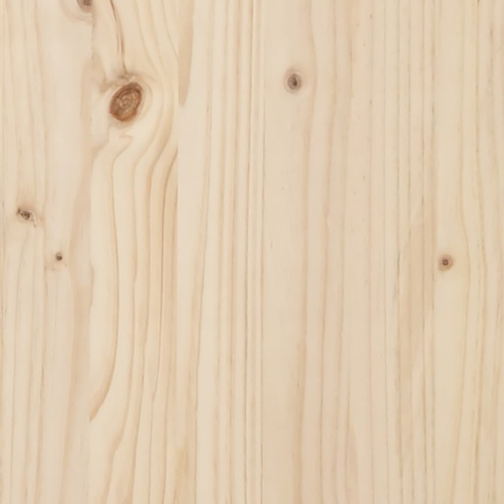 vidaXL Cadru de pat dublu, 135x190 cm, lemn masiv de pin