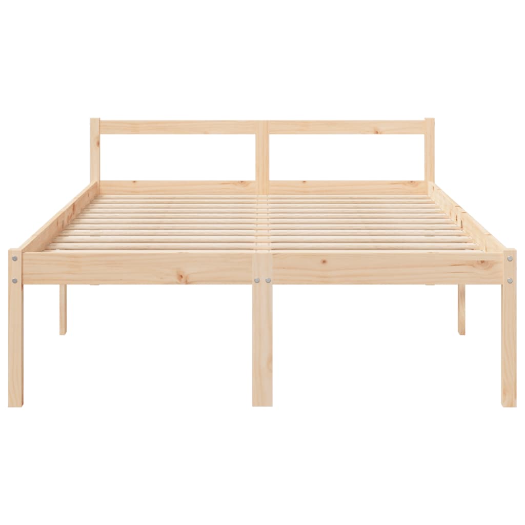 vidaXL Pat pentru seniori dublu mic, 120x190 cm, lemn masiv de pin vidaXL Pat pentru seniori dublu mic, 120x190 cm, lemn masiv de pin