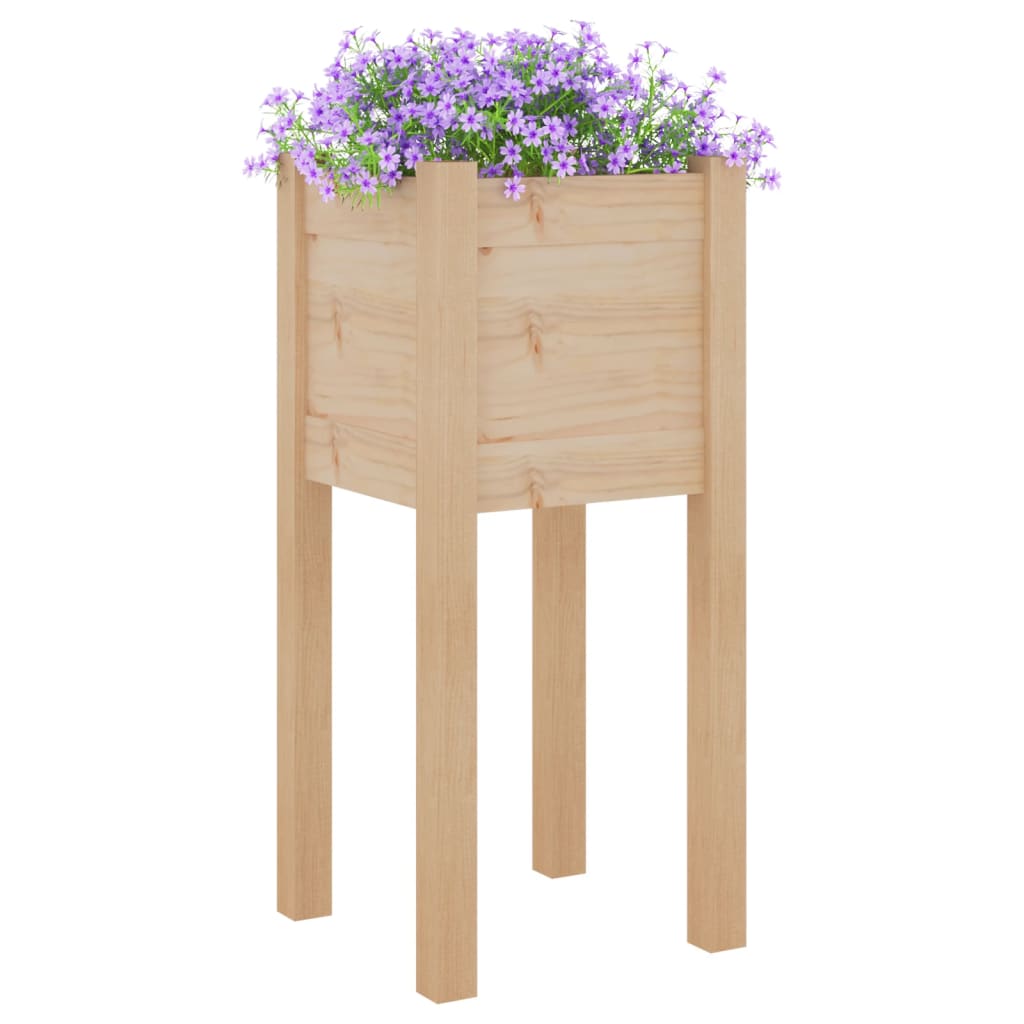 vidaXL Jardinieră de grădină, 31x31x70 cm, lemn masiv de pin vidaXL Jardinieră de grădină, 31x31x70 cm, lemn masiv de pin