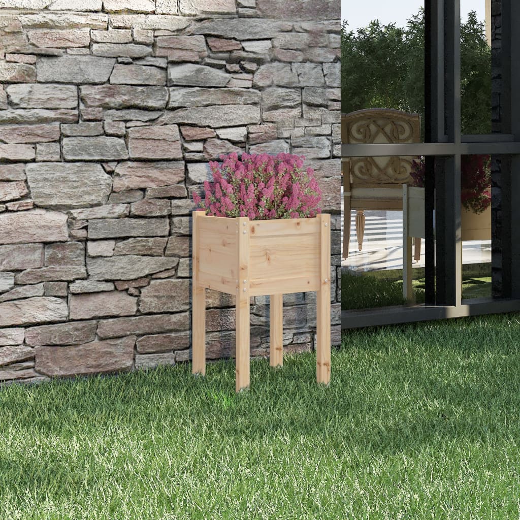 vidaXL Jardinieră de grădină, 40x40x70 cm, lemn masiv de pin vidaXL Jardinieră de grădină, 40x40x70 cm, lemn masiv de pin