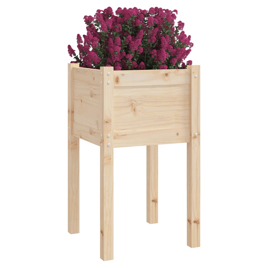 vidaXL Jardiniere de grădină, 2 buc., 40x40x70 cm, lemn masiv de pin vidaXL Jardiniere de grădină, 2 buc., 40x40x70 cm, lemn masiv de pin