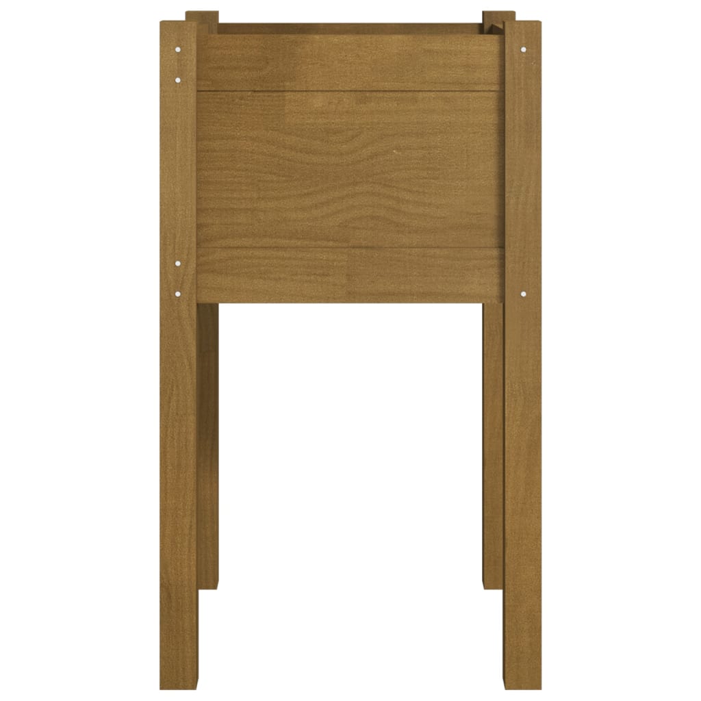 vidaXL Jardinieră de grădină, maro miere, 40x40x70 cm, lemn masiv pin vidaXL Jardinieră de grădină, maro miere, 40x40x70 cm, lemn masiv pin