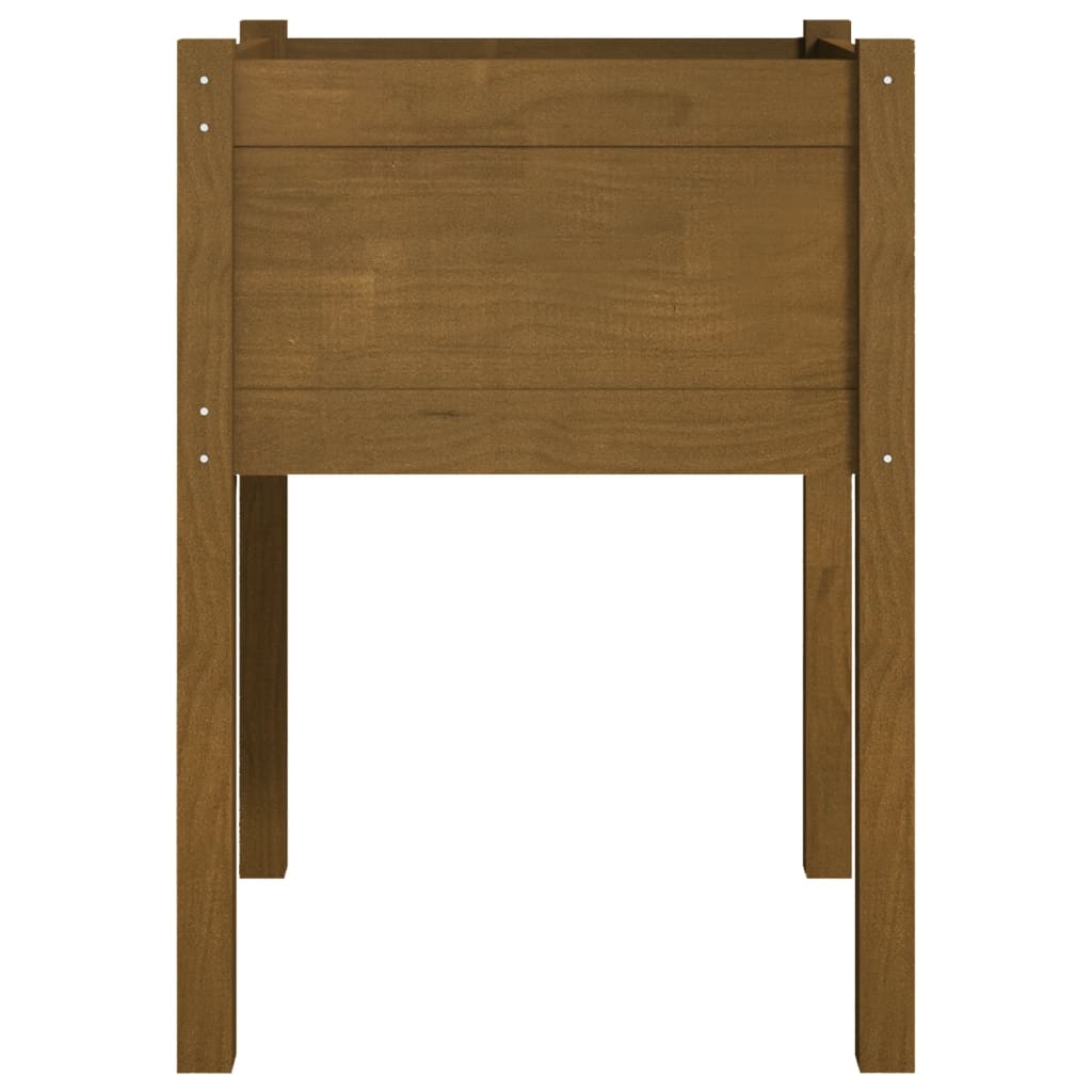 vidaXL Jardiniere grădină 2 buc. maro miere 50x50x70 cm lemn masiv pin