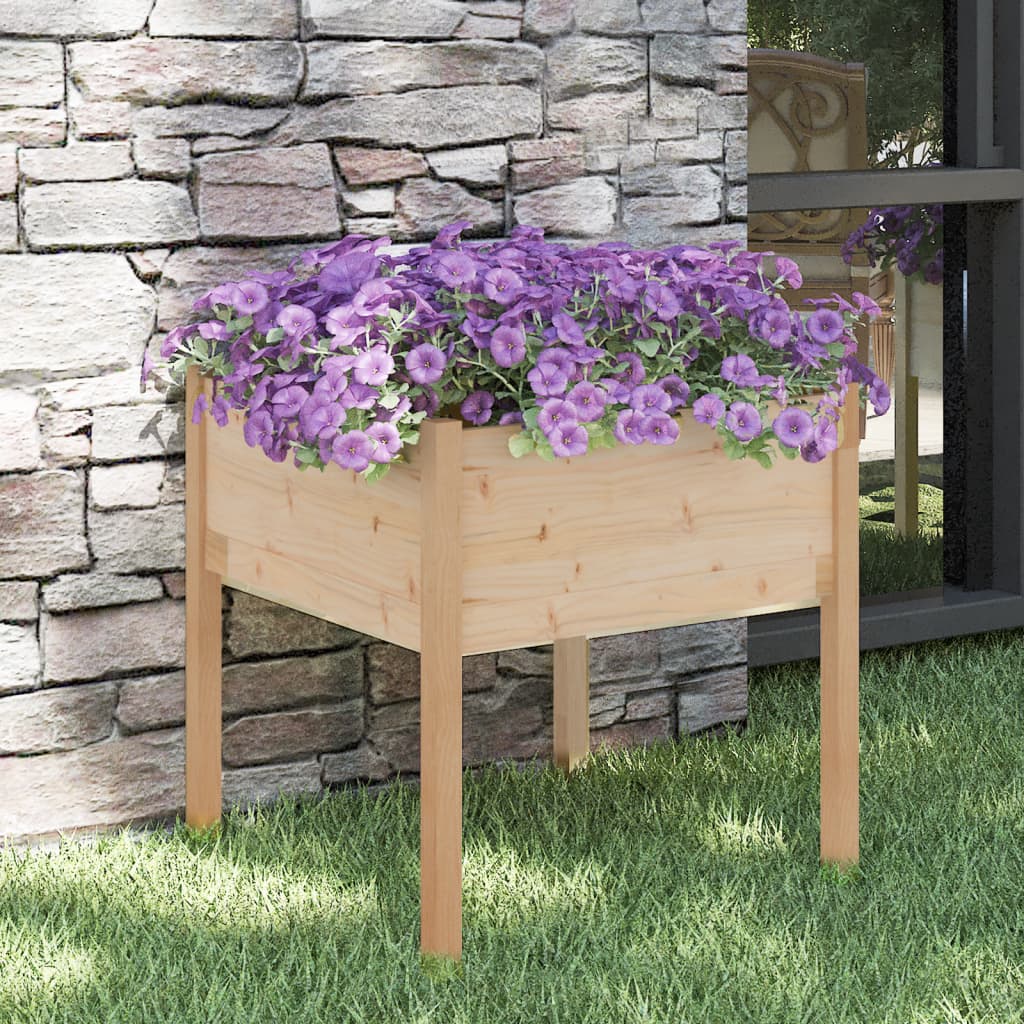 vidaXL Jardinieră de grădină, 70x70x70 cm, lemn masiv de pin vidaXL Jardinieră de grădină, 70x70x70 cm, lemn masiv de pin