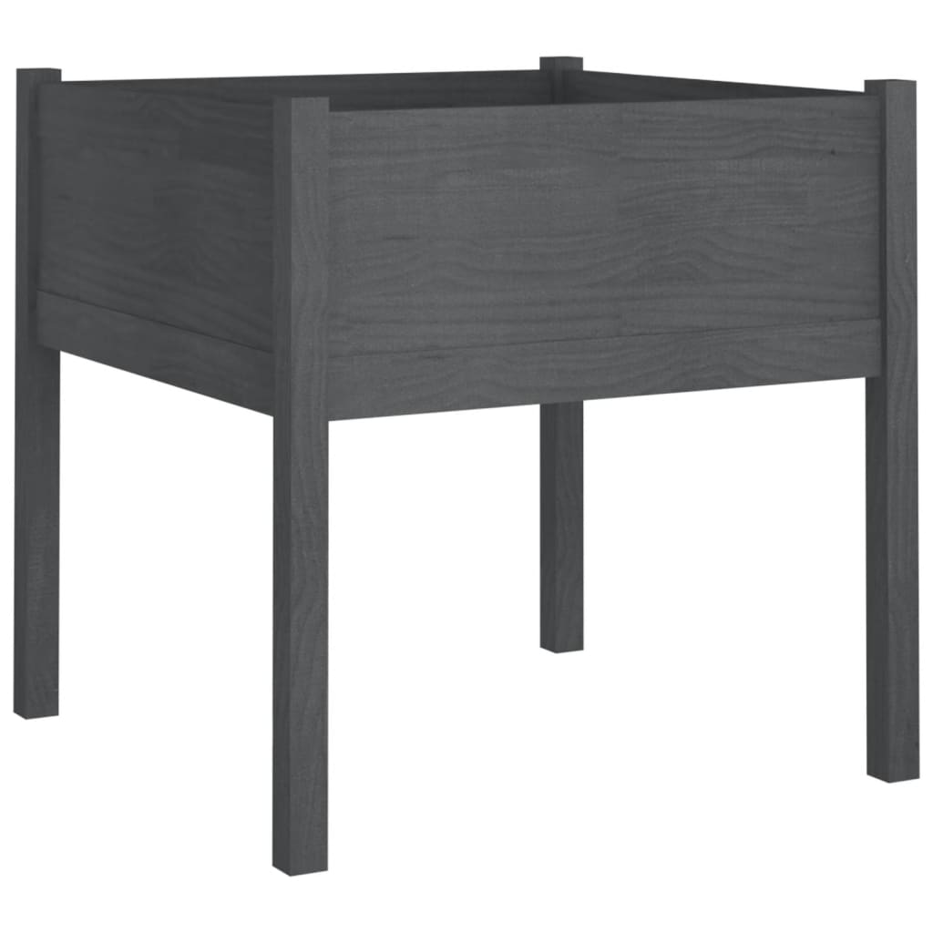 vidaXL Jardiniere de grădină, 2 buc., gri, 70x70x70 cm, lemn masiv pin vidaXL Jardiniere de grădină, 2 buc., gri, 70x70x70 cm, lemn masiv pin
