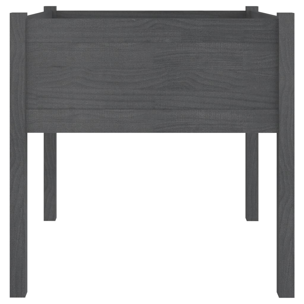 vidaXL Jardiniere de grădină, 2 buc., gri, 70x70x70 cm, lemn masiv pin vidaXL Jardiniere de grădină, 2 buc., gri, 70x70x70 cm, lemn masiv pin