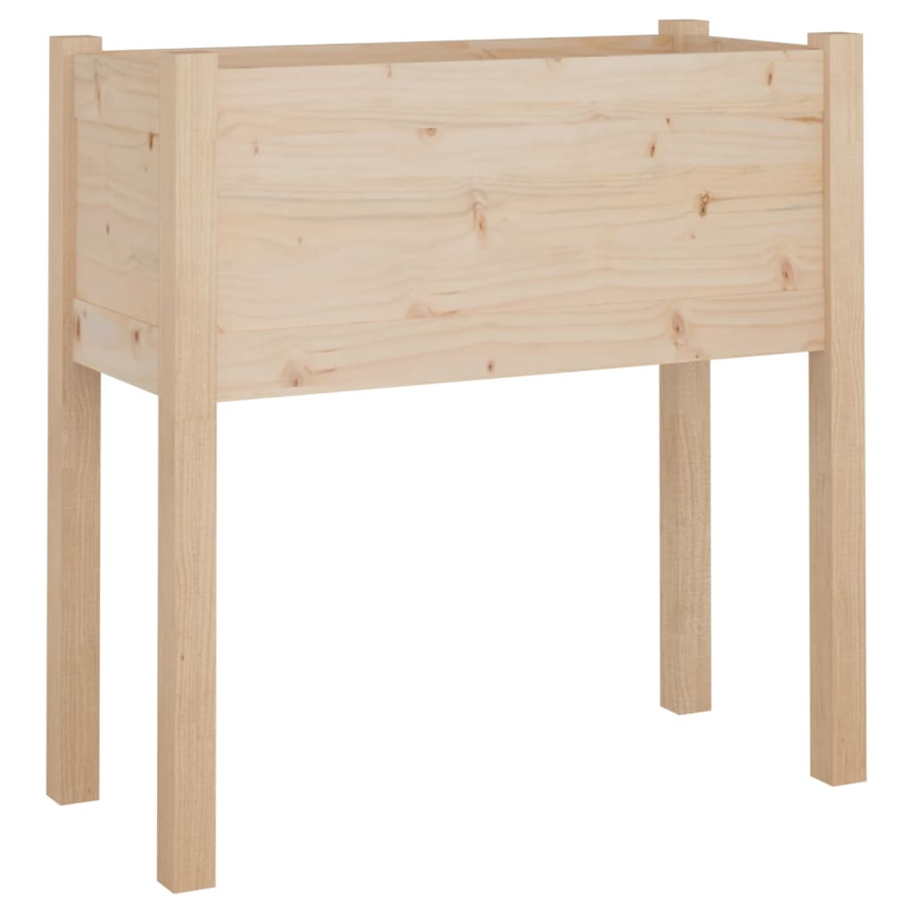 vidaXL Jardiniere de grădină, 2 buc., 70x31x70 cm, lemn masiv de pin