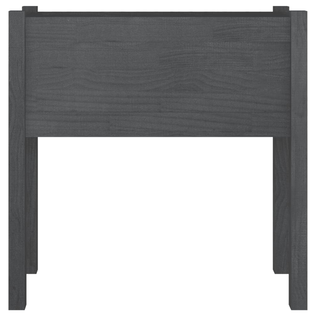 vidaXL Jardinieră de grădină, gri, 70x31x70 cm, lemn masiv de pin vidaXL Jardinieră de grădină, gri, 70x31x70 cm, lemn masiv de pin