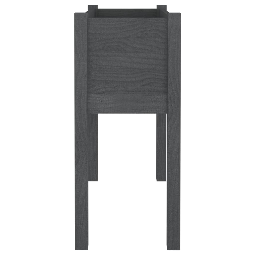 vidaXL Jardinieră de grădină, gri, 70x31x70 cm, lemn masiv de pin vidaXL Jardinieră de grădină, gri, 70x31x70 cm, lemn masiv de pin