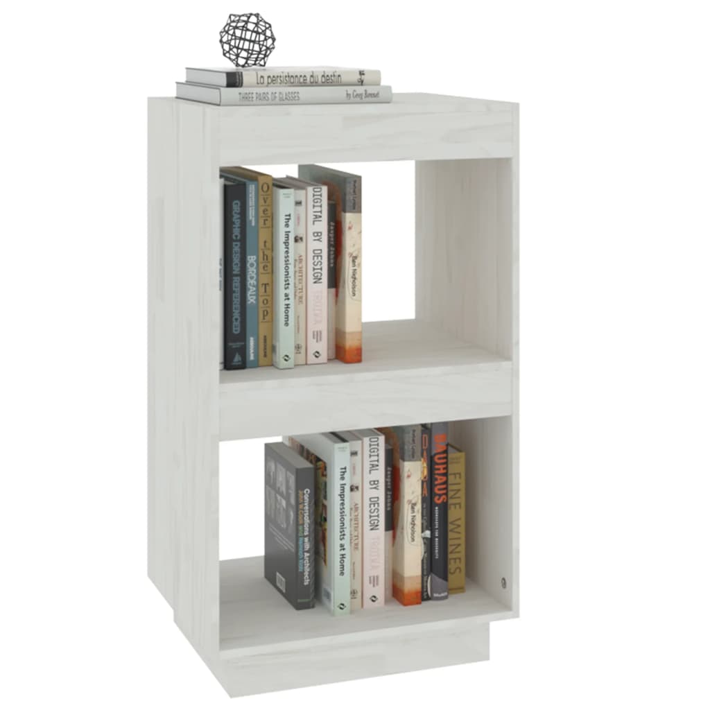 vidaXL Bibliotecă, alb, 40x30x71 cm, lemn masiv de pin vidaXL Bibliotecă, alb, 40x30x71 cm, lemn masiv de pin