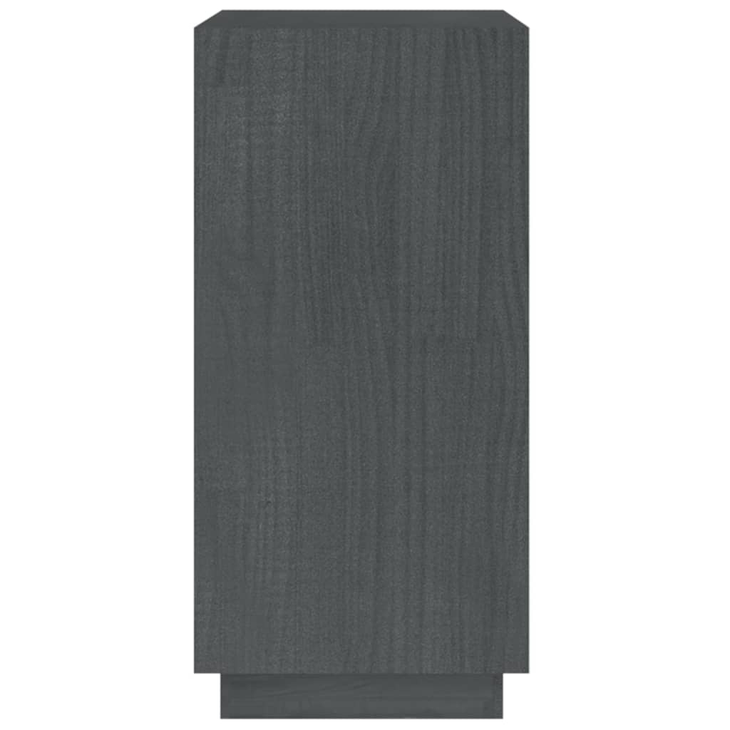 vidaXL Bibliotecă, gri, 40x35x71 cm, lemn masiv de pin vidaXL Bibliotecă, gri, 40x35x71 cm, lemn masiv de pin