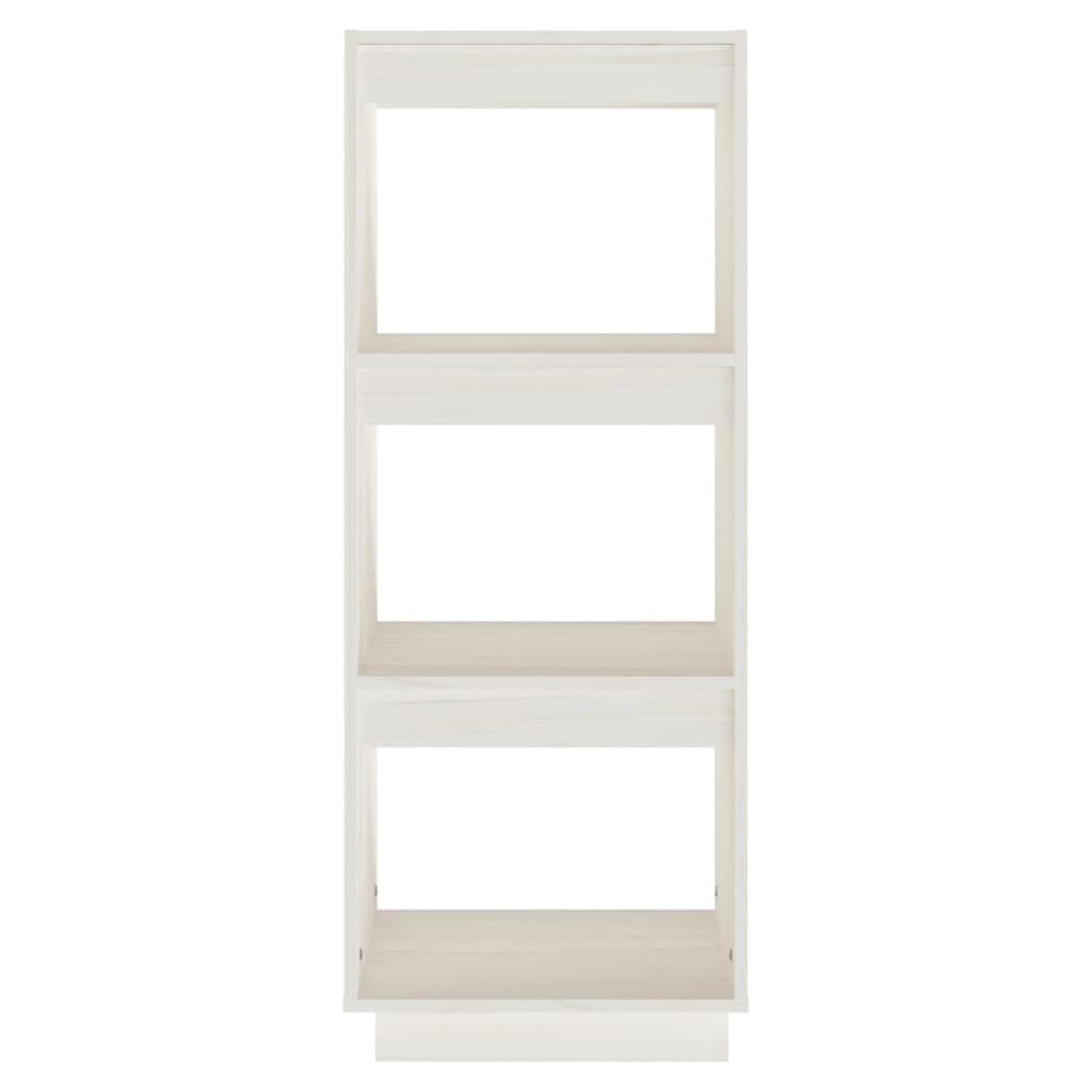 vidaXL Bibliotecă/Separator cameră, alb, 40x35x103 cm, lemn masiv pin vidaXL Bibliotecă/Separator cameră, alb, 40x35x103 cm, lemn masiv pin
