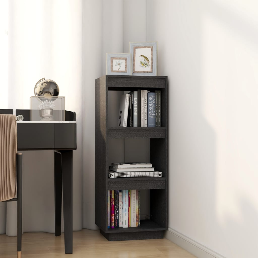 vidaXL Bibliotecă/Separator cameră gri 40x35x103 cm lemn masiv de pin vidaXL Bibliotecă/Separator cameră gri 40x35x103 cm lemn masiv de pin