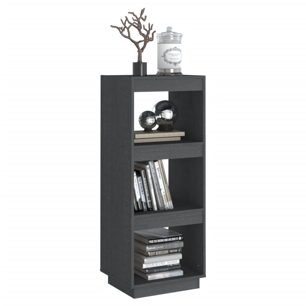vidaXL Bibliotecă/Separator cameră gri 40x35x103 cm lemn masiv de pin vidaXL Bibliotecă/Separator cameră gri 40x35x103 cm lemn masiv de pin