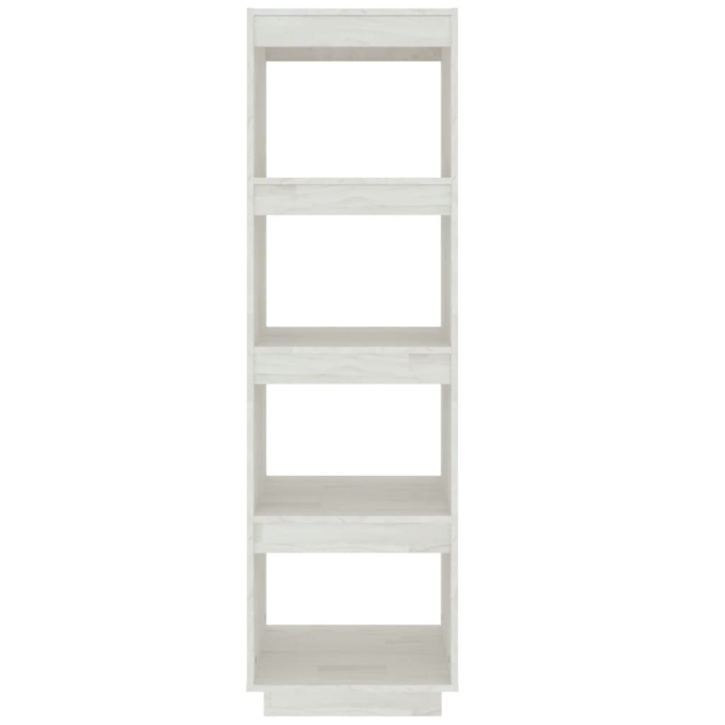 vidaXL Bibliotecă/Separator cameră, alb, 40x35x135 cm, lemn masiv pin vidaXL Bibliotecă/Separator cameră, alb, 40x35x135 cm, lemn masiv pin