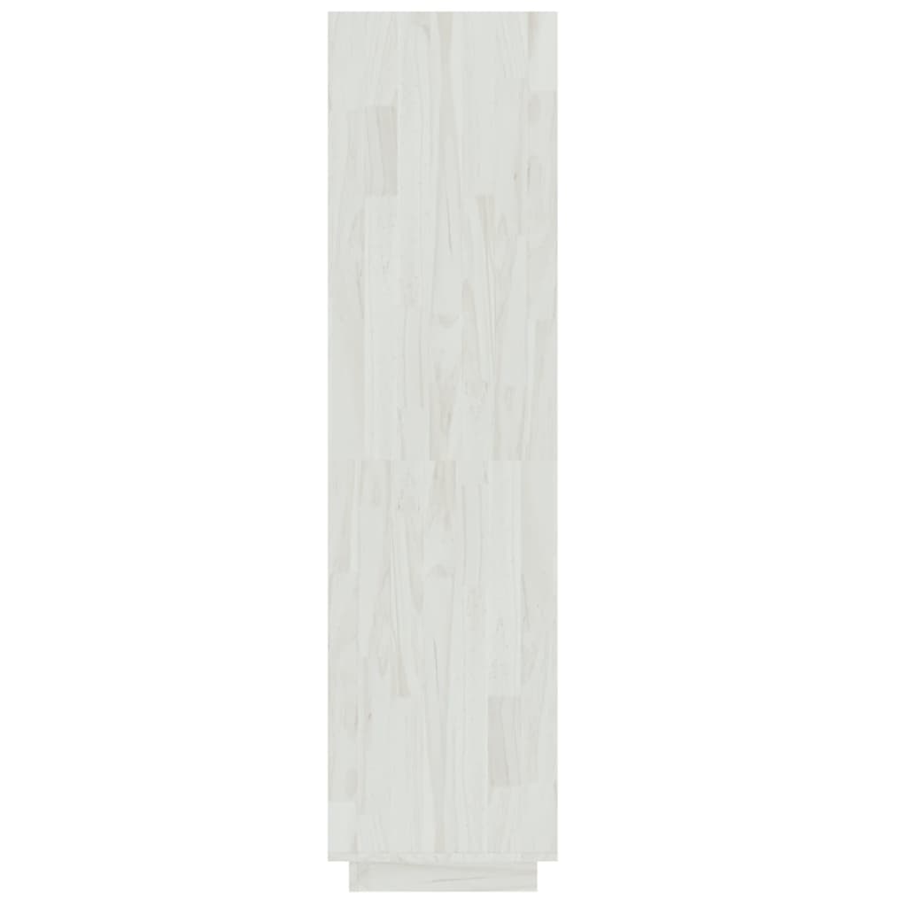 vidaXL Bibliotecă/Separator cameră, alb, 40x35x135 cm, lemn masiv pin vidaXL Bibliotecă/Separator cameră, alb, 40x35x135 cm, lemn masiv pin