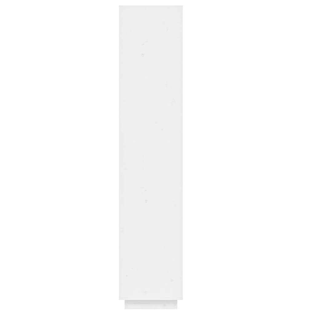vidaXL Bibliotecă/Separator cameră alb 40x35x167 cm lemn masiv de pin